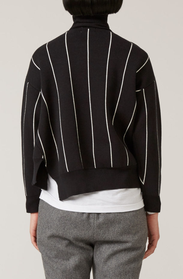 STRIPE TURTLE NECK KNIT（MMK-056）| KAAM