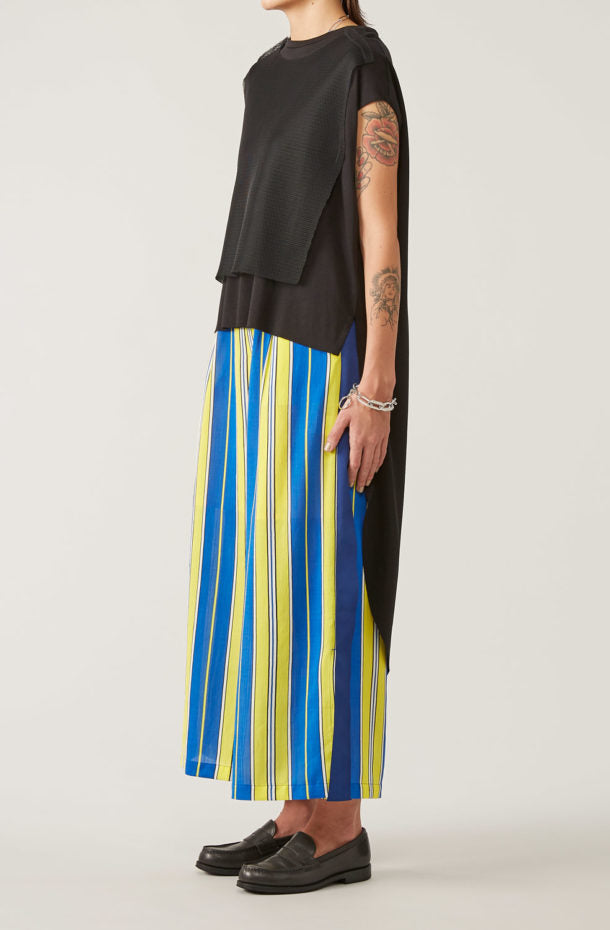 STRIPE WIDE PANTS（MMK-082）| KAAM