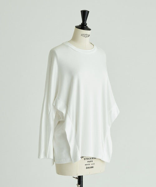 SIDE SWITCHED DOLMAN-SLEEVE T-SHIRT（MMK-076）| KAAM
