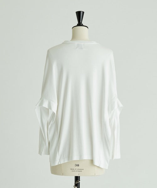 SIDE SWITCHED DOLMAN-SLEEVE T-SHIRT（MMK-076）| KAAM