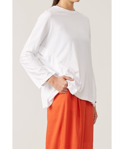 SIDE SWITCHED DOLMAN-SLEEVE T-SHIRT（MMK-076）| KAAM
