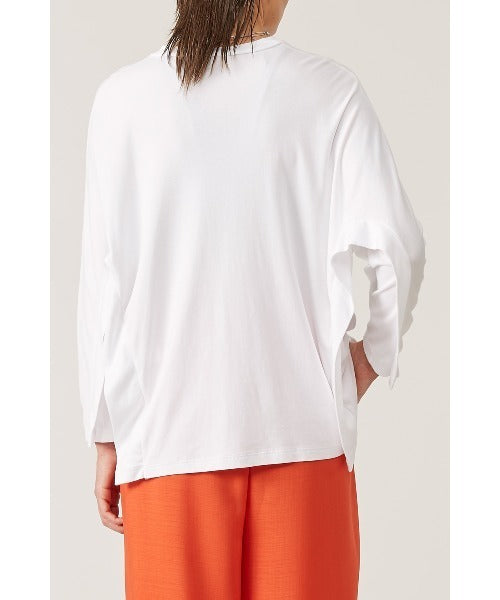 SIDE SWITCHED DOLMAN-SLEEVE T-SHIRT（MMK-076）| KAAM